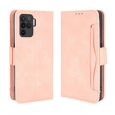 Coque Portefeuille Livre Cuir Etui Clapet BY3 pour Oppo F19 Pro Rose