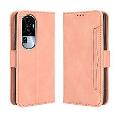 Coque Portefeuille Livre Cuir Etui Clapet BY3 pour Oppo Reno10 Pro+ Plus 5G Rose