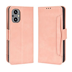 Coque Portefeuille Livre Cuir Etui Clapet BY3 pour Oppo Reno7 Lite 5G Rose