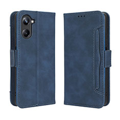 Coque Portefeuille Livre Cuir Etui Clapet BY3 pour Realme 10 4G Bleu