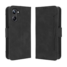 Coque Portefeuille Livre Cuir Etui Clapet BY3 pour Realme 10 4G Noir