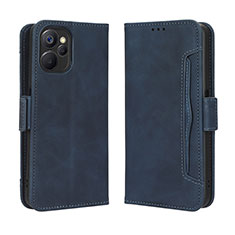 Coque Portefeuille Livre Cuir Etui Clapet BY3 pour Realme 10 5G Bleu