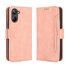 Coque Portefeuille Livre Cuir Etui Clapet BY3 pour Realme 10 Pro 5G Rose