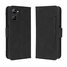 Coque Portefeuille Livre Cuir Etui Clapet BY3 pour Realme 10S 5G Noir