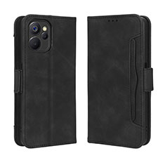 Coque Portefeuille Livre Cuir Etui Clapet BY3 pour Realme 10T 5G Noir