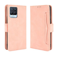 Coque Portefeuille Livre Cuir Etui Clapet BY3 pour Realme 8 4G Rose