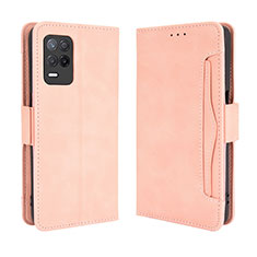 Coque Portefeuille Livre Cuir Etui Clapet BY3 pour Realme 8 5G Rose