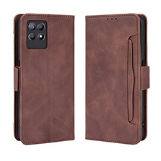 Coque Portefeuille Livre Cuir Etui Clapet BY3 pour Realme 8i Marron