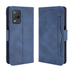 Coque Portefeuille Livre Cuir Etui Clapet BY3 pour Realme 8s 5G Bleu