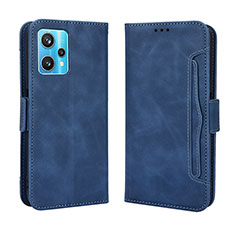 Coque Portefeuille Livre Cuir Etui Clapet BY3 pour Realme 9 4G Bleu