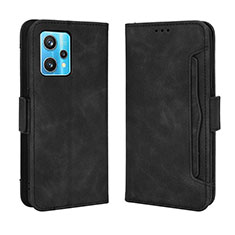 Coque Portefeuille Livre Cuir Etui Clapet BY3 pour Realme 9 4G Noir