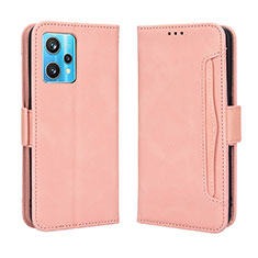 Coque Portefeuille Livre Cuir Etui Clapet BY3 pour Realme 9 4G Rose