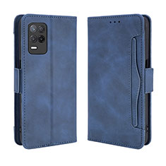 Coque Portefeuille Livre Cuir Etui Clapet BY3 pour Realme 9 5G India Bleu