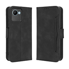 Coque Portefeuille Livre Cuir Etui Clapet BY3 pour Realme C30s Noir