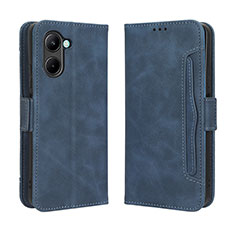 Coque Portefeuille Livre Cuir Etui Clapet BY3 pour Realme C33 (2023) Bleu