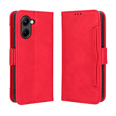 Coque Portefeuille Livre Cuir Etui Clapet BY3 pour Realme C33 (2023) Rouge