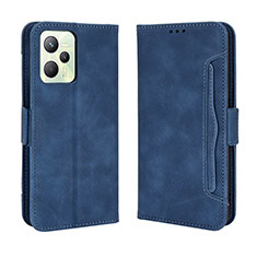 Coque Portefeuille Livre Cuir Etui Clapet BY3 pour Realme C35 Bleu