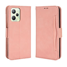 Coque Portefeuille Livre Cuir Etui Clapet BY3 pour Realme C35 Rose