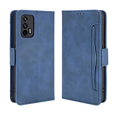 Coque Portefeuille Livre Cuir Etui Clapet BY3 pour Realme GT 5G Bleu