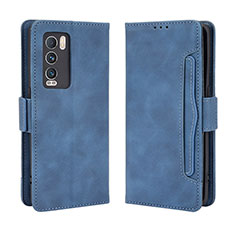 Coque Portefeuille Livre Cuir Etui Clapet BY3 pour Realme GT Master Explorer 5G Bleu