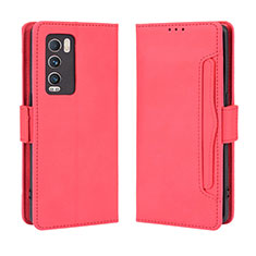 Coque Portefeuille Livre Cuir Etui Clapet BY3 pour Realme GT Master Explorer 5G Rouge