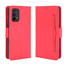 Coque Portefeuille Livre Cuir Etui Clapet BY3 pour Realme GT Neo 2T 5G Rouge