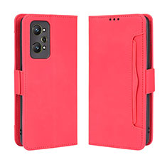 Coque Portefeuille Livre Cuir Etui Clapet BY3 pour Realme GT Neo 3T 5G Rouge