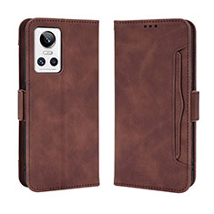 Coque Portefeuille Livre Cuir Etui Clapet BY3 pour Realme GT Neo3 5G Marron