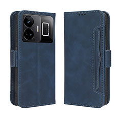 Coque Portefeuille Livre Cuir Etui Clapet BY3 pour Realme GT Neo5 240W 5G Bleu