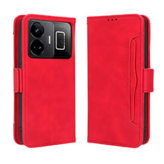 Coque Portefeuille Livre Cuir Etui Clapet BY3 pour Realme GT Neo6 5G Rouge