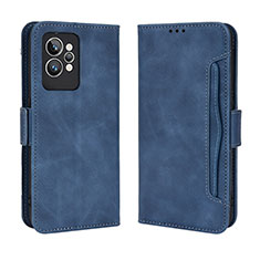 Coque Portefeuille Livre Cuir Etui Clapet BY3 pour Realme GT2 Pro 5G Bleu