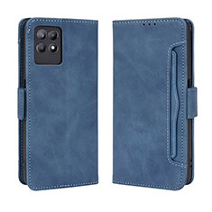 Coque Portefeuille Livre Cuir Etui Clapet BY3 pour Realme Narzo 50 4G Bleu