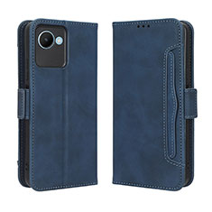 Coque Portefeuille Livre Cuir Etui Clapet BY3 pour Realme Narzo 50i Prime Bleu