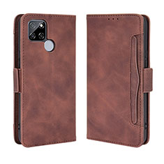 Coque Portefeuille Livre Cuir Etui Clapet BY3 pour Realme V3 5G Marron