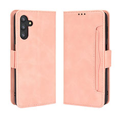 Coque Portefeuille Livre Cuir Etui Clapet BY3 pour Samsung Galaxy A04s Rose