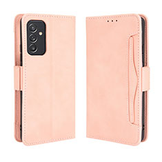Coque Portefeuille Livre Cuir Etui Clapet BY3 pour Samsung Galaxy A15 4G Rose