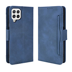 Coque Portefeuille Livre Cuir Etui Clapet BY3 pour Samsung Galaxy A22 4G Bleu