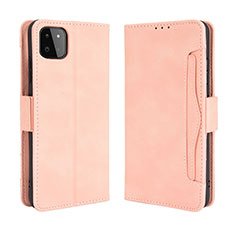 Coque Portefeuille Livre Cuir Etui Clapet BY3 pour Samsung Galaxy A22s 5G Rose