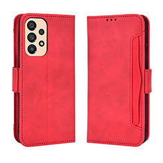 Coque Portefeuille Livre Cuir Etui Clapet BY3 pour Samsung Galaxy A23 4G Rouge