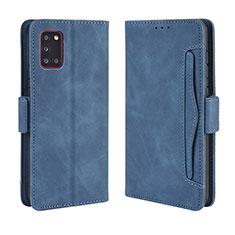 Coque Portefeuille Livre Cuir Etui Clapet BY3 pour Samsung Galaxy A31 Bleu