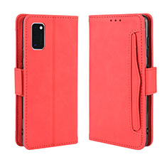 Coque Portefeuille Livre Cuir Etui Clapet BY3 pour Samsung Galaxy A41 Rouge