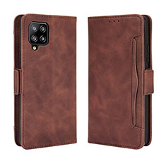 Coque Portefeuille Livre Cuir Etui Clapet BY3 pour Samsung Galaxy A42 5G Marron