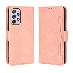 Coque Portefeuille Livre Cuir Etui Clapet BY3 pour Samsung Galaxy A53 5G Rose