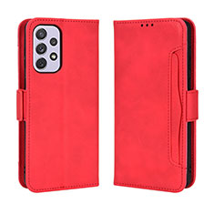 Coque Portefeuille Livre Cuir Etui Clapet BY3 pour Samsung Galaxy A53 5G Rouge