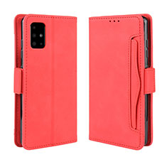 Coque Portefeuille Livre Cuir Etui Clapet BY3 pour Samsung Galaxy A71 4G A715 Rouge