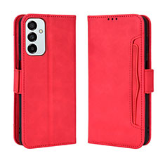 Coque Portefeuille Livre Cuir Etui Clapet BY3 pour Samsung Galaxy F23 5G Rouge