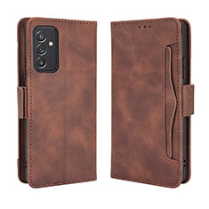 Coque Portefeuille Livre Cuir Etui Clapet BY3 pour Samsung Galaxy F34 5G Marron