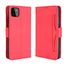 Coque Portefeuille Livre Cuir Etui Clapet BY3 pour Samsung Galaxy F42 5G Rouge