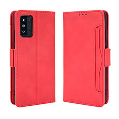 Coque Portefeuille Livre Cuir Etui Clapet BY3 pour Samsung Galaxy F52 5G Rouge