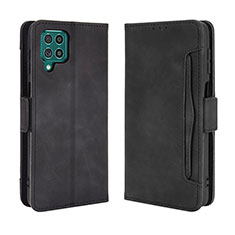 Coque Portefeuille Livre Cuir Etui Clapet BY3 pour Samsung Galaxy F62 5G Noir